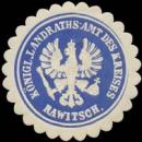 Siegelmarke K. Landraths-Amt des Kreises Rawitsch W0385465